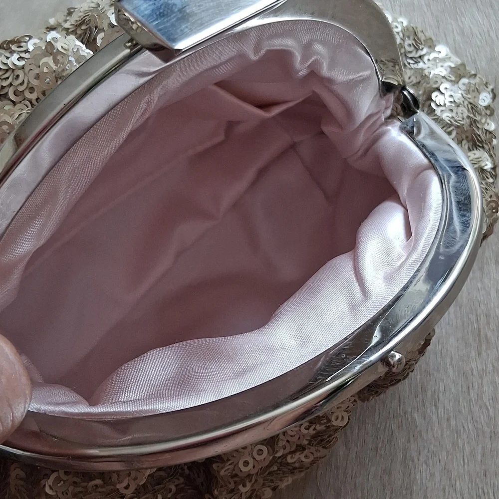 Glint Sequined Clutch